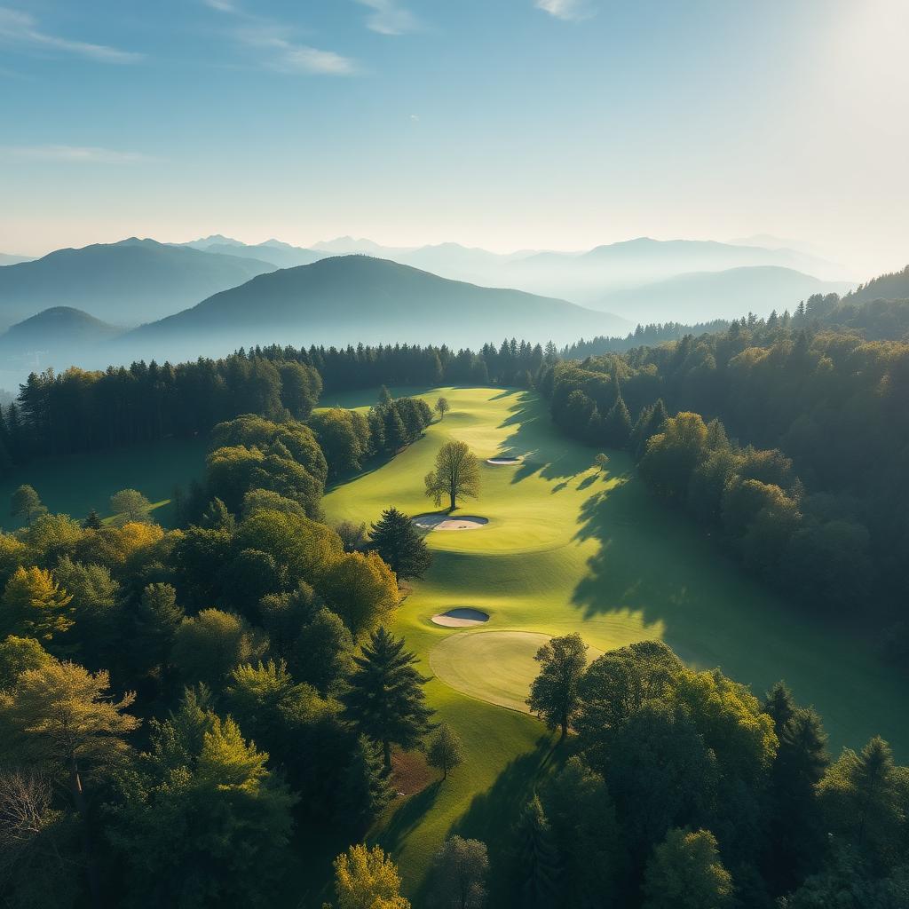 Bresson — vue aérienne sur les fairways