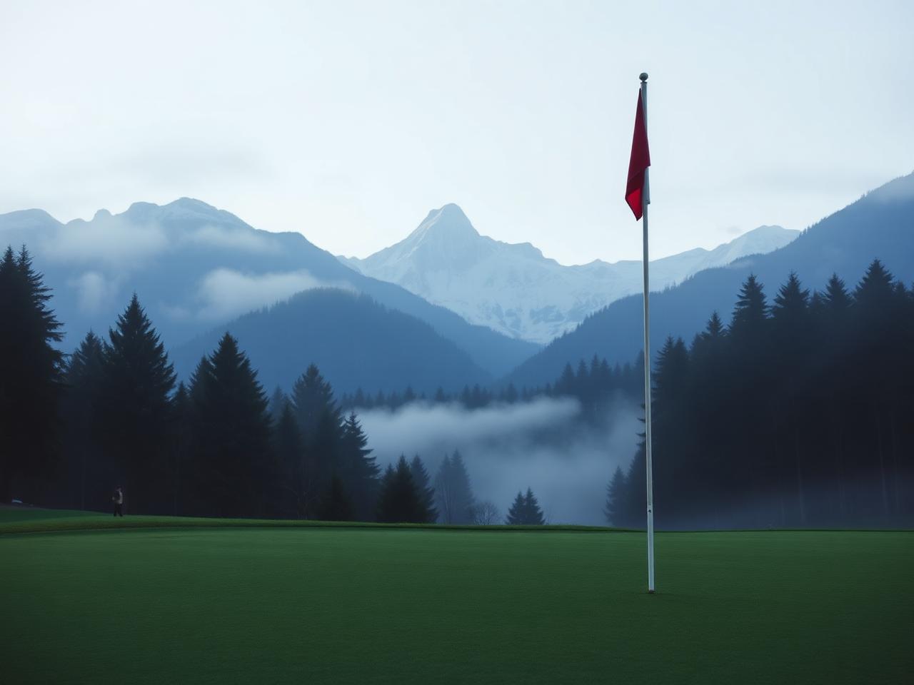 Chamonix — green sous la brume alpine